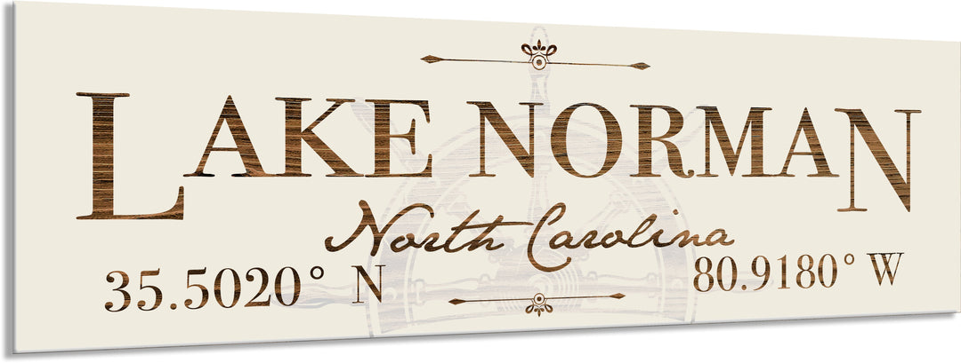 FP1665 - Lake Norman Helm, NC Engraved Stick (Standard)