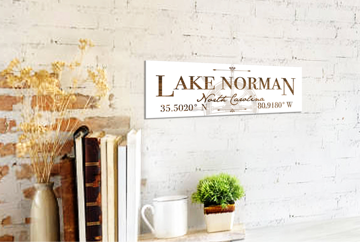 FP1665 - Lake Norman Helm, NC Engraved Stick (Standard)