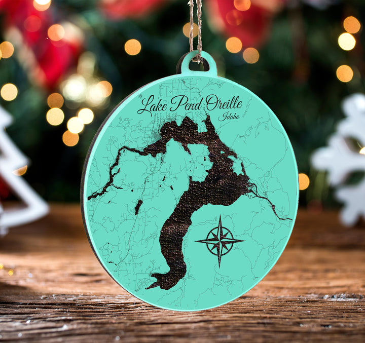 FP1191 - Lake Pend Oreille, ID Engraved Ornament (Standard)