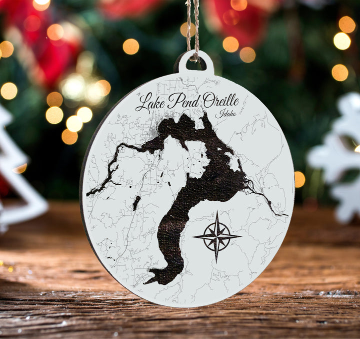 FP1191 - Lake Pend Oreille, ID Engraved Ornament (Standard)