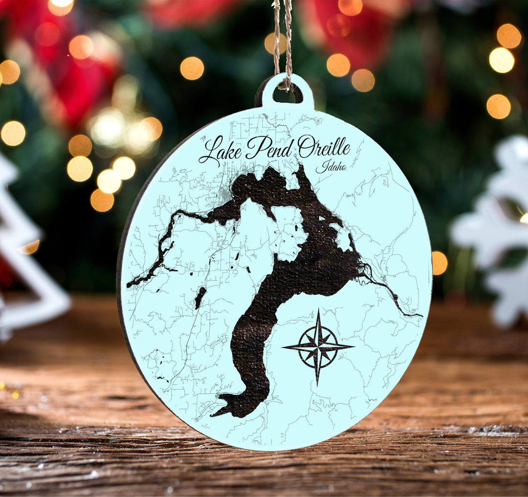 FP1191 - Lake Pend Oreille, ID Engraved Ornament (Standard)