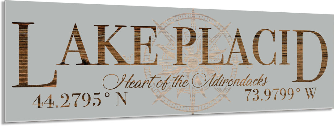 FP1112 - Lake Placid Heart of the Adirondacks, NY Engraved Stick (Silver)