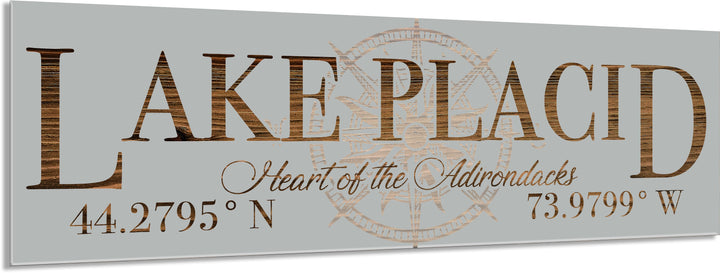 FP1112 - Lake Placid Heart of the Adirondacks, NY Engraved Stick (Silver)