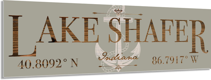 FP0976 - Lake Shafer, IN Engraved Stick (Standard)