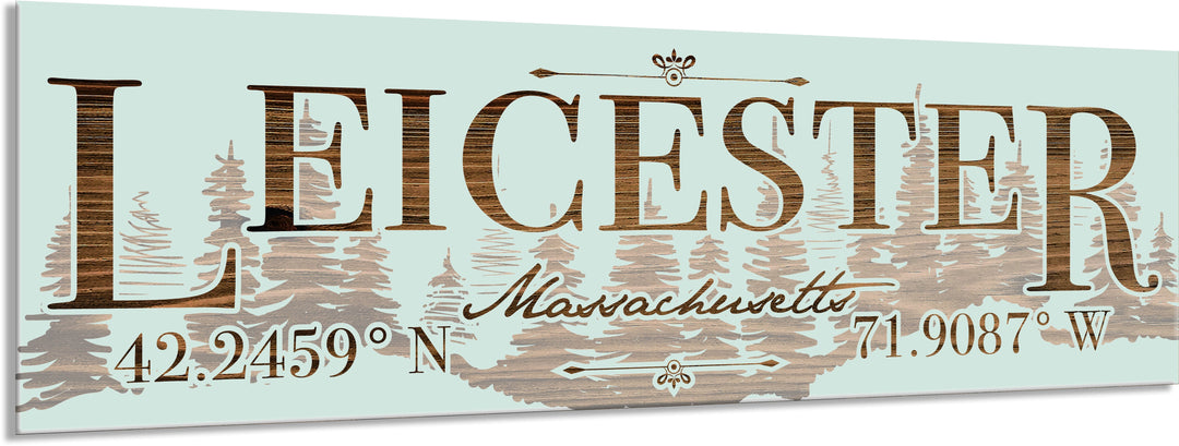FP0805 - Leicester Treeline, MA Engraved (Standard)