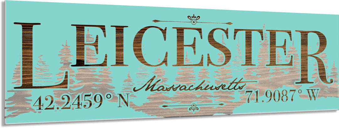 FP0805 - Leicester Treeline, MA Engraved (Standard)