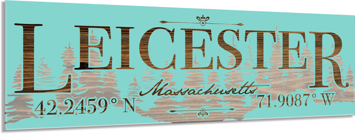 FP0805 - Leicester Treeline, MA Engraved (Standard)