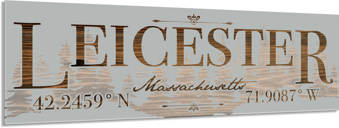FP0805 - Leicester Treeline, MA Engraved (Standard)