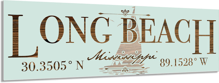 FP1234 - Long Beach, MS Engraved Stick (Standard)