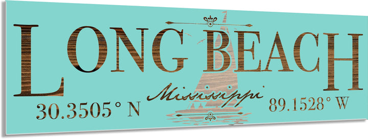 FP1234 - Long Beach, MS Engraved Stick (Standard)