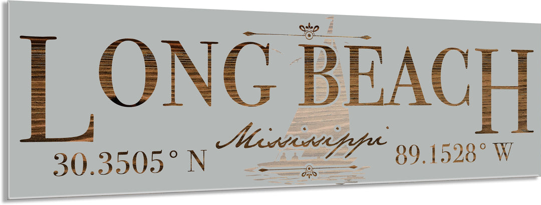 FP1234 - Long Beach, MS Engraved Stick (Standard)