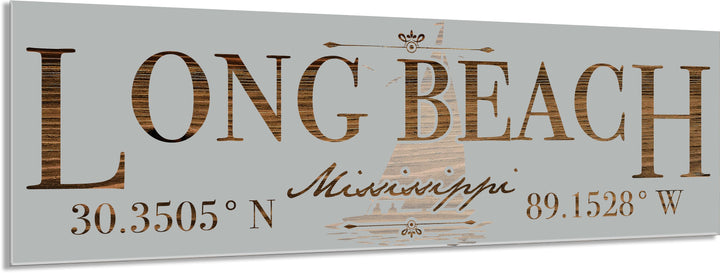 FP1234 - Long Beach, MS Engraved Stick (Standard)