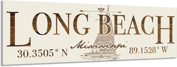 FP1234 - Long Beach, MS Engraved Stick (Standard)