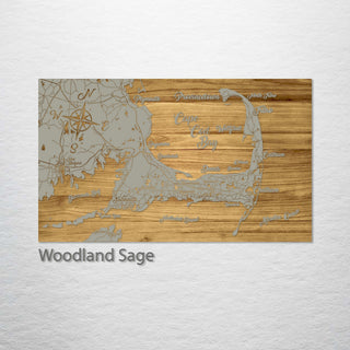 Cape Cod Bay, Massachusetts Whimsical Map