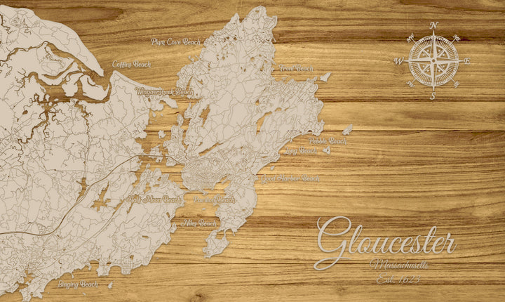 FP1502 - Gloucester, MA Engraved Map (Standard)