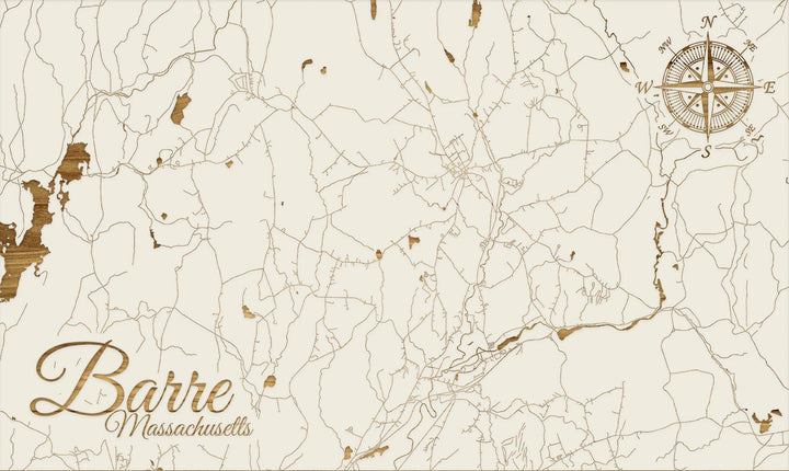 FP0805 - Barre, MA Engraved Map (Standard)