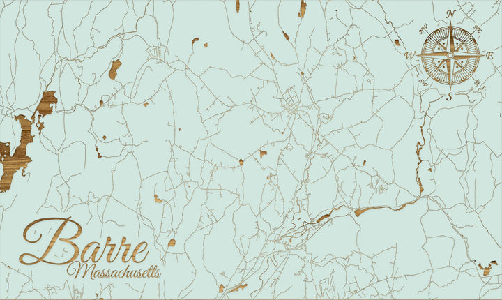 FP0805 - Barre, MA Engraved Map (Standard)