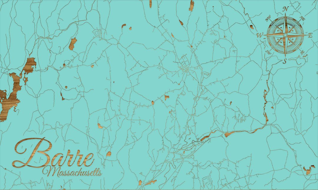 FP0805 - Barre, MA Engraved Map (Standard)