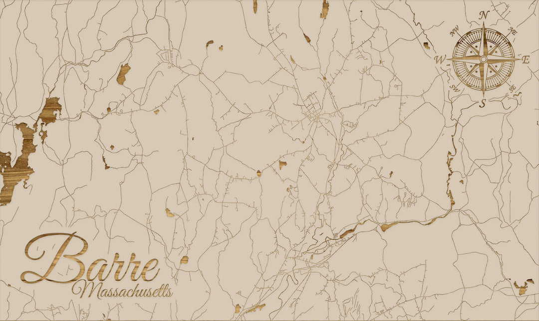 FP0805 - Barre, MA Engraved Map (Standard)