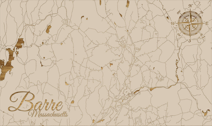 FP0805 - Barre, MA Engraved Map (Standard)