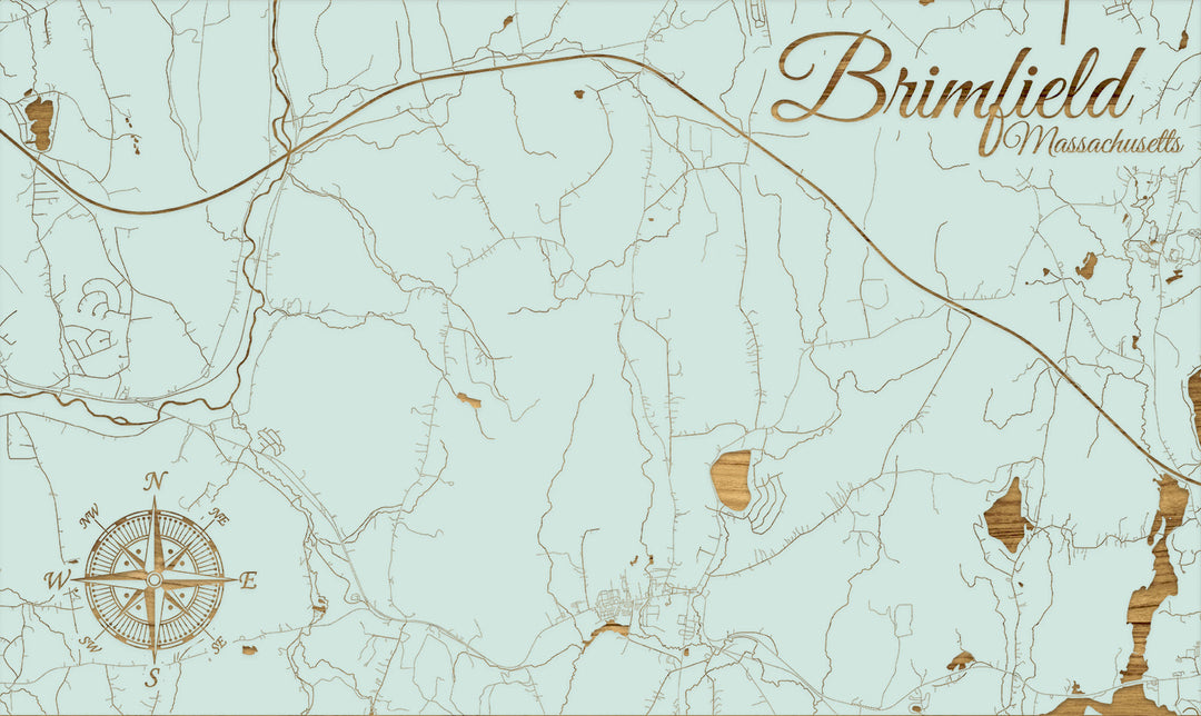 FP0805 - Brimfield, MA Engraved Map (Standard)