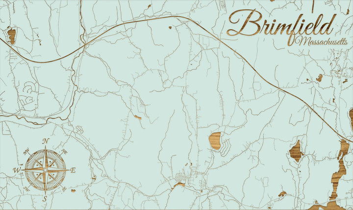 FP0805 - Brimfield, MA Engraved Map (Standard)