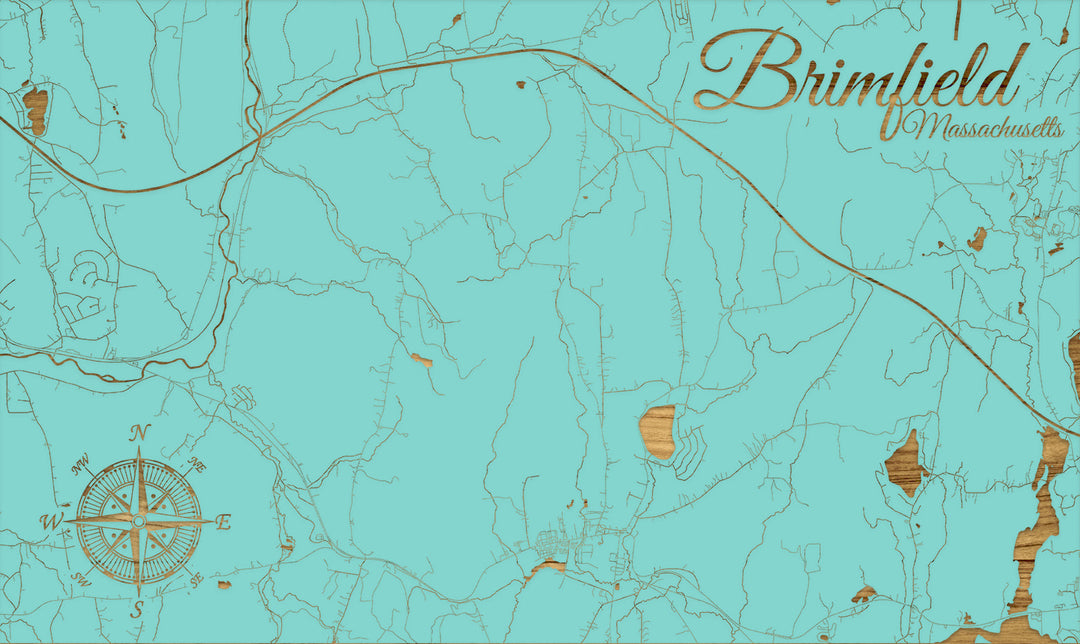 FP0805 - Brimfield, MA Engraved Map (Standard)