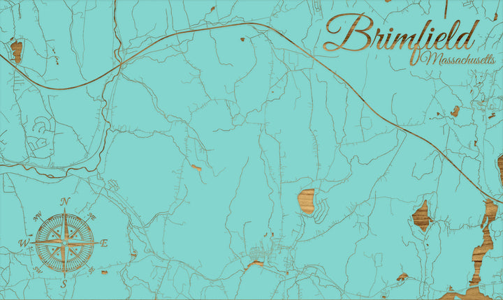 FP0805 - Brimfield, MA Engraved Map (Standard)