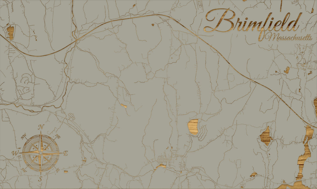 FP0805 - Brimfield, MA Engraved Map (Standard)