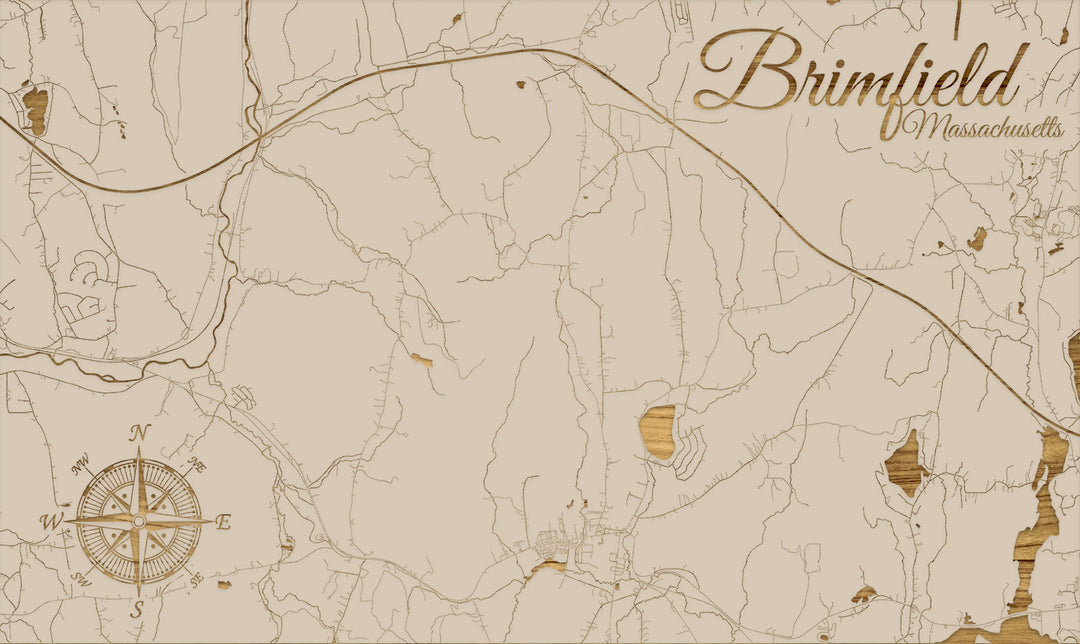 FP0805 - Brimfield, MA Engraved Map (Standard)