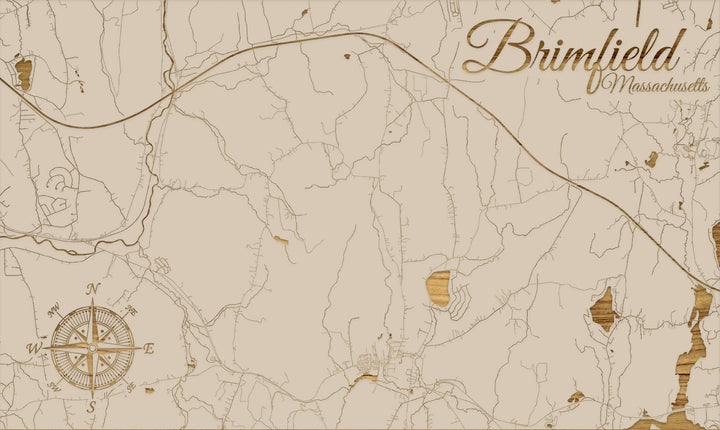 FP0805 - Brimfield, MA Engraved Map (Standard)