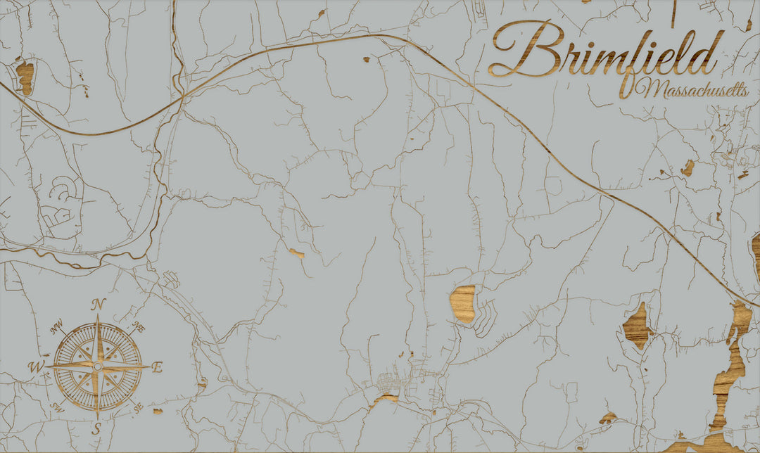 FP0805 - Brimfield, MA Engraved Map (Standard)