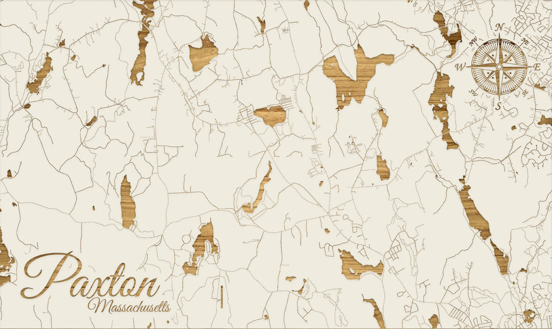 FP0805 - Paxton, MA Engraved Map (Standard)