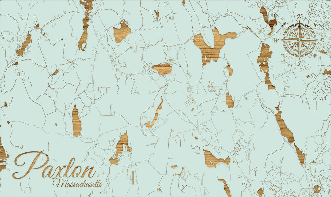 FP0805 - Paxton, MA Engraved Map (Standard)