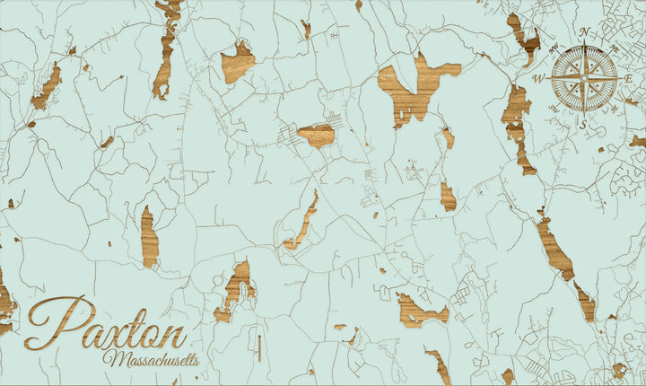 FP0805 - Paxton, MA Engraved Map (Standard)