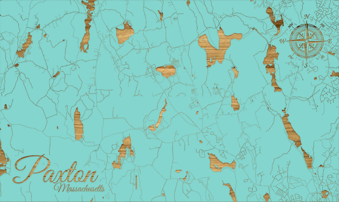 FP0805 - Paxton, MA Engraved Map (Standard)