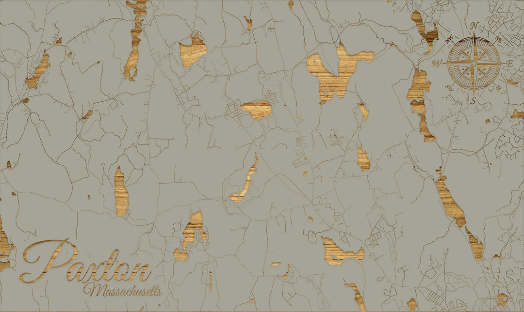 FP0805 - Paxton, MA Engraved Map (Standard)