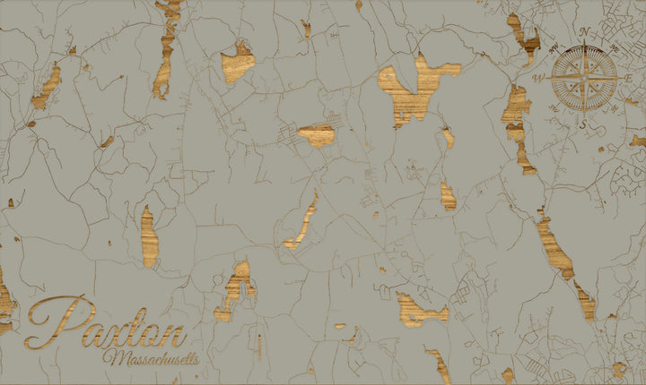 FP0805 - Paxton, MA Engraved Map (Standard)
