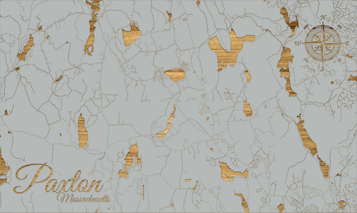 FP0805 - Paxton, MA Engraved Map (Standard)