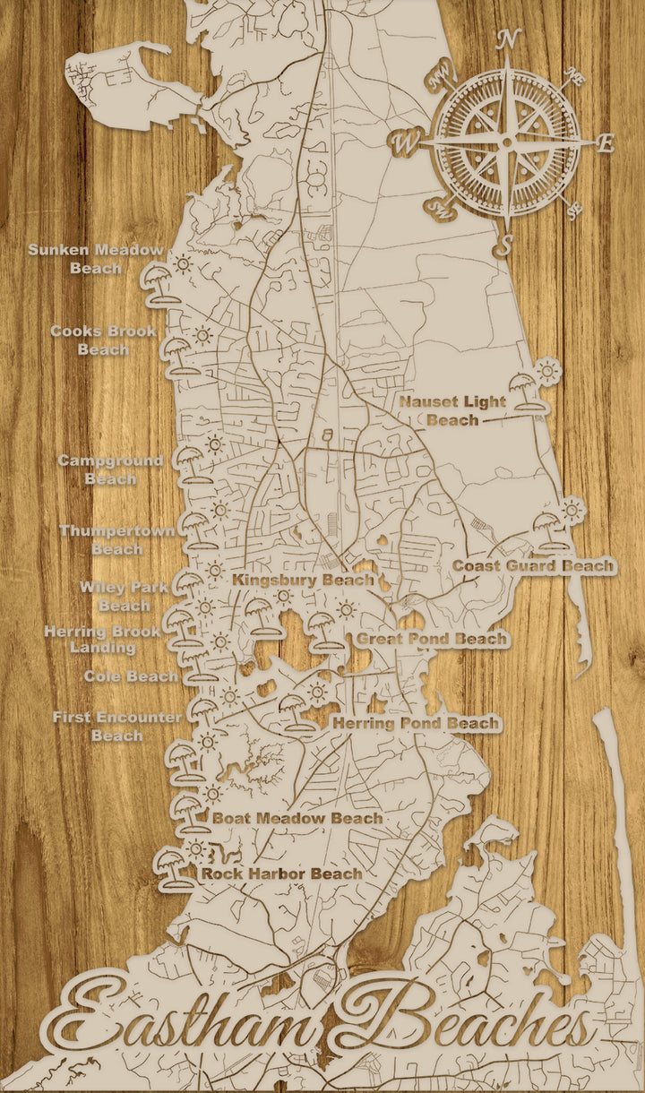 FP0597 - Eastham Beaches, MA Engraved  Panoramic (Standard)