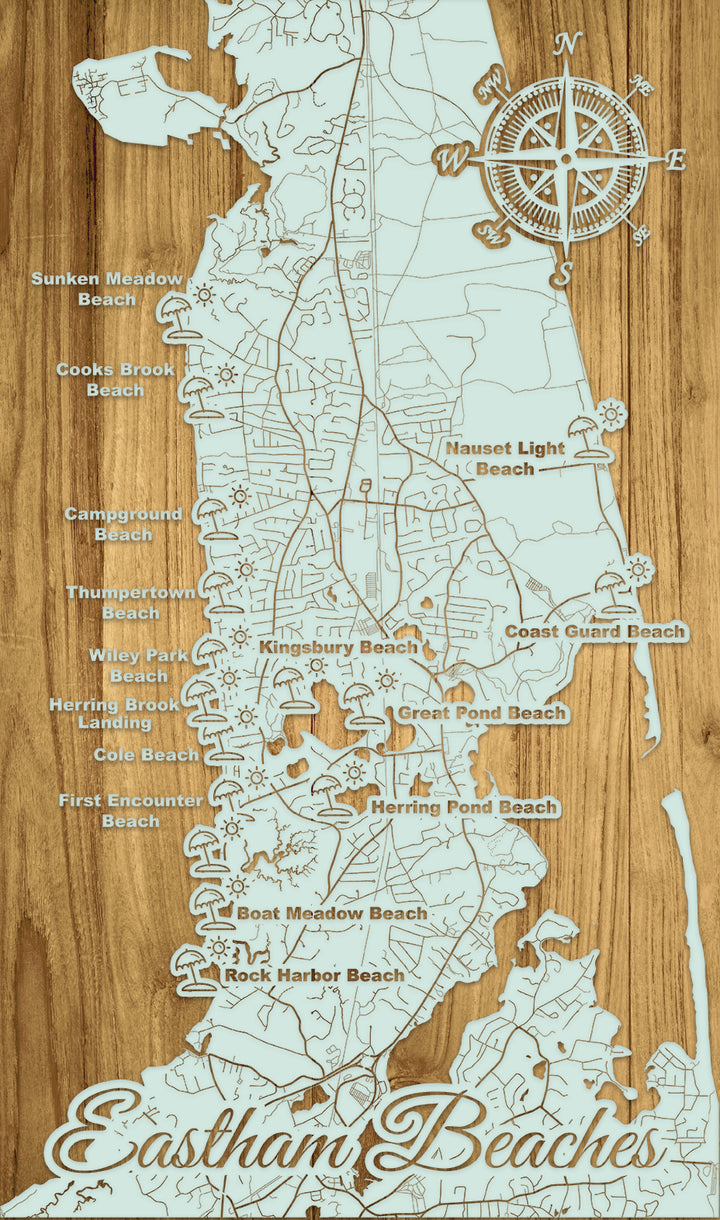 FP0597 - Eastham Beaches, MA Engraved  Panoramic (Standard)