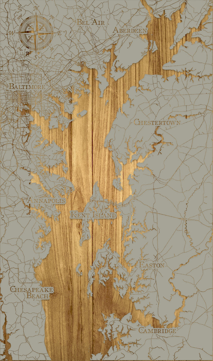 FP1536 - Chestertown, MD Engraved Map (Standard)