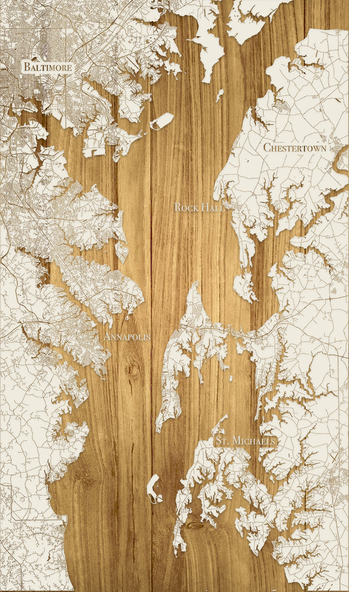FP1561 - Northern Chesapeake, MD Engraved Map (Standard)