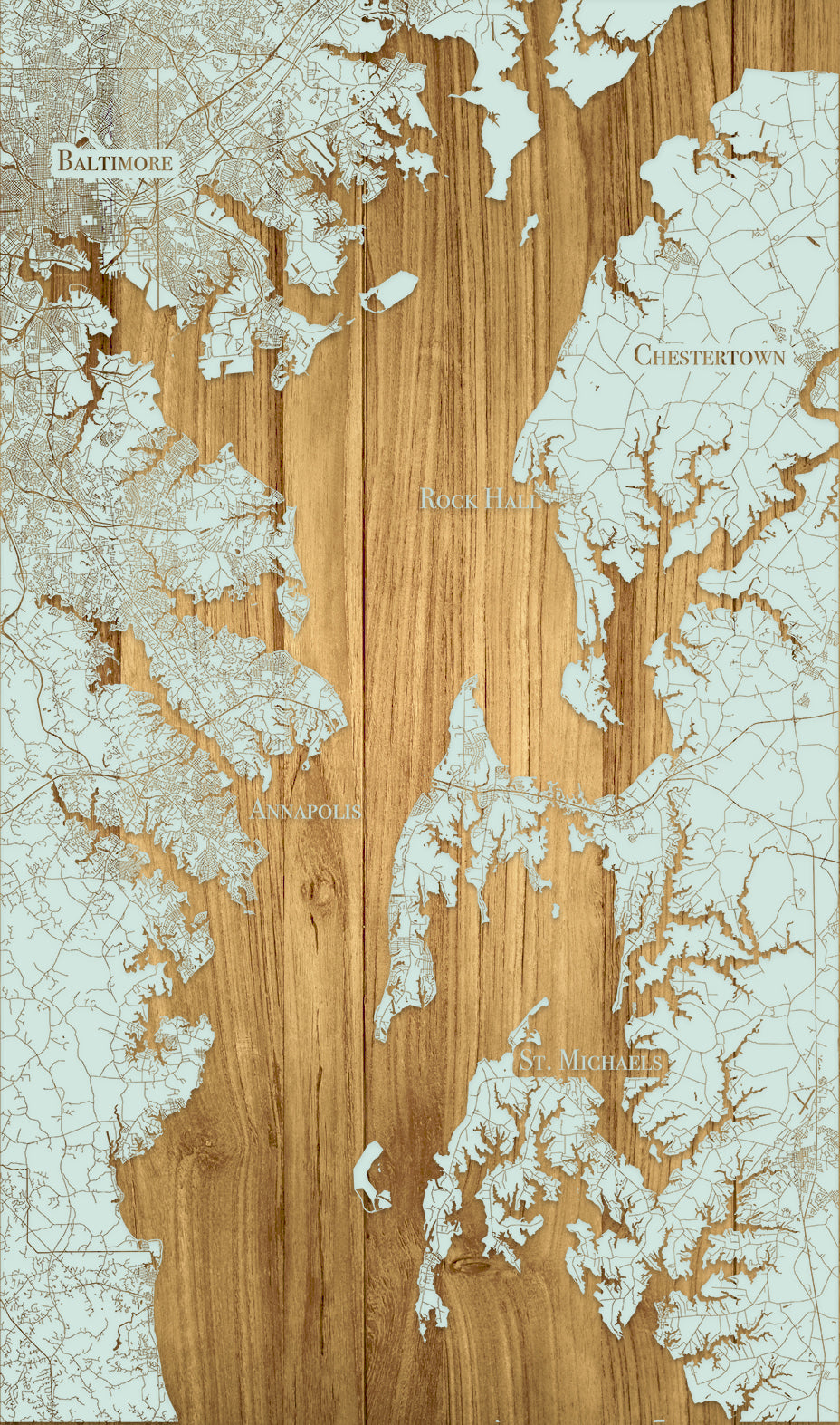 FP1561 - Northern Chesapeake, MD Engraved Map (Standard)