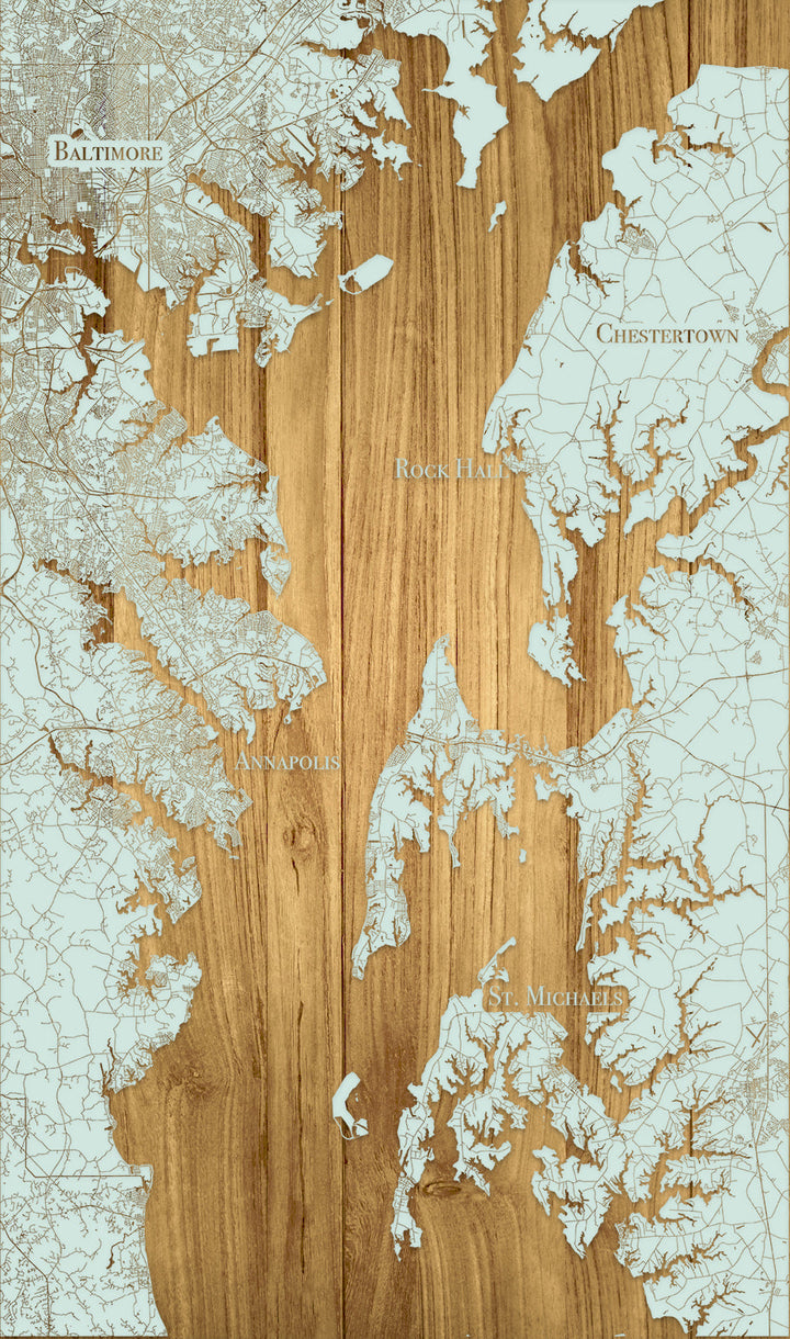 FP1561 - Northern Chesapeake, MD Engraved Map (Standard)