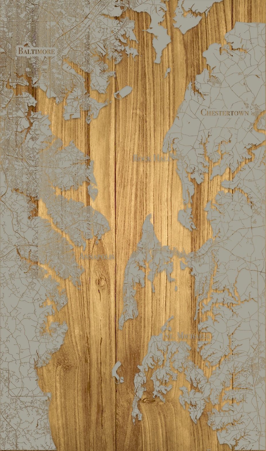 FP1561 - Northern Chesapeake, MD Engraved Map (Standard)