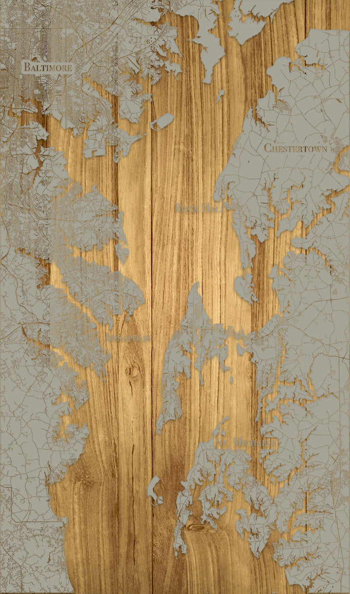 FP1561 - Northern Chesapeake, MD Engraved Map (Standard)