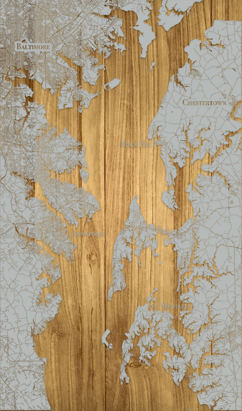 FP1561 - Northern Chesapeake, MD Engraved Map (Standard)