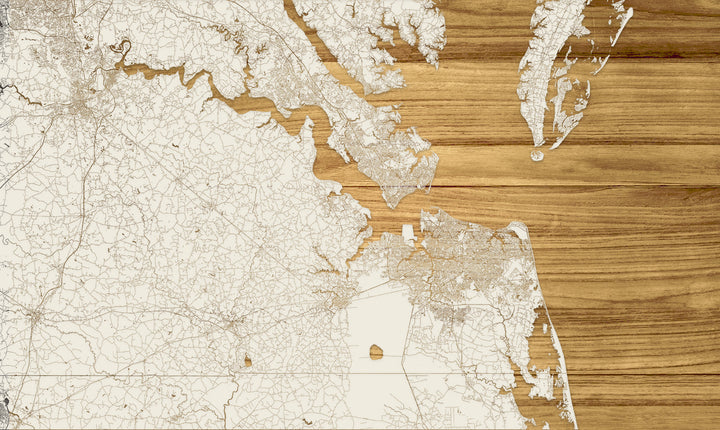 FP1536 - Ches Bottom, MD Engraved Map (Standard)