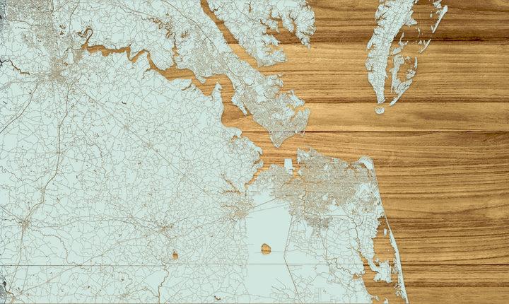FP1536 - Ches Bottom, MD Engraved Map (Standard)